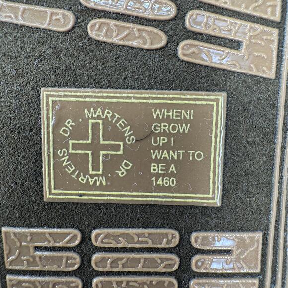 DR. Martens Nordstrom Crib Booties Baby Size 3 Black Auburn Leather Lace Up Boot - Picture 11 of 12